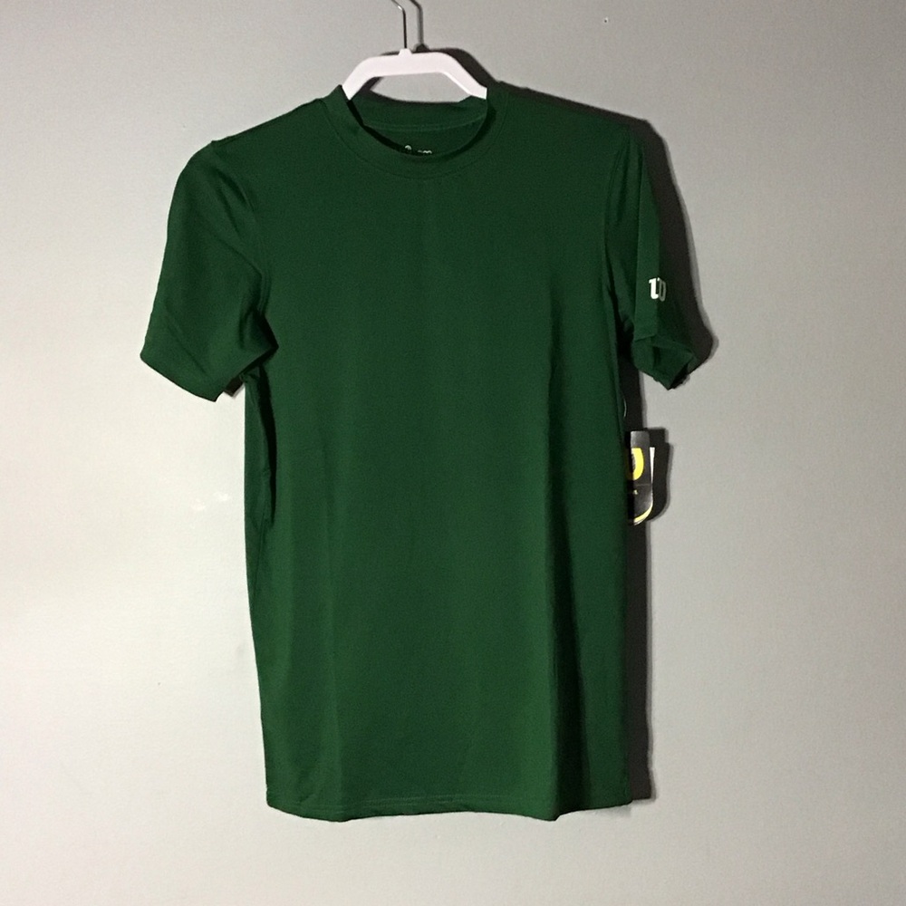 Wilson Deep Green Youth Large Tee - Short Sleeve
